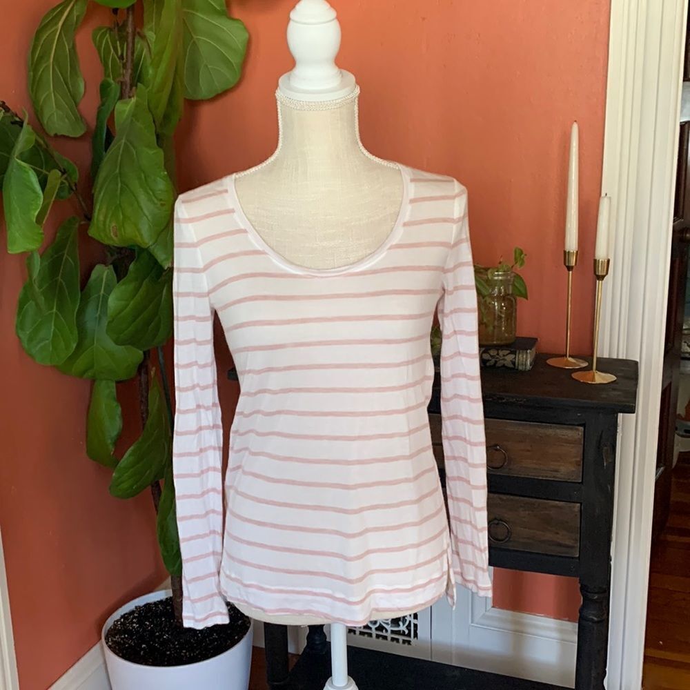 Lou & Grey striped softlayer shirt pink